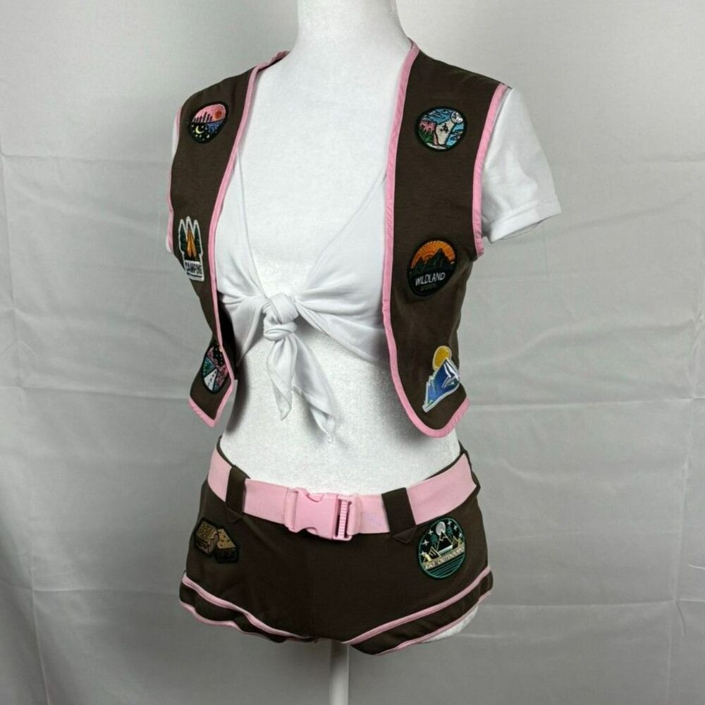 Dolls Kill Camp Scout Costume 3 Piece Set - S